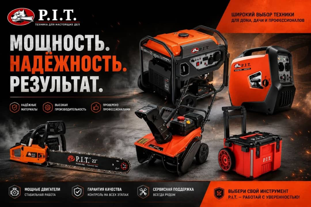 Техника P.I.T. — мощность, надёжность и результат